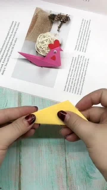 纸叠鸡视频,创意手工制作,轻松打造趣味家居装饰